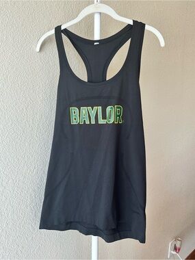 Lululemon black Baylor University racerback tank top size 12